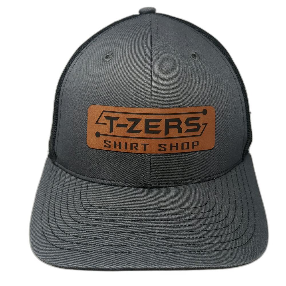 Richardson Trucker Hat Gray One Size Snapback T-Zers Shirt Shop Patch Mesh 112